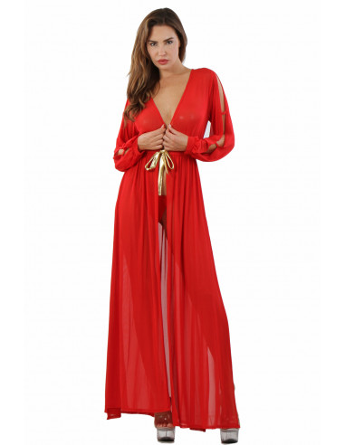 soisbelle-sexy-lang-rood-goud-neglige-jurk-kopen