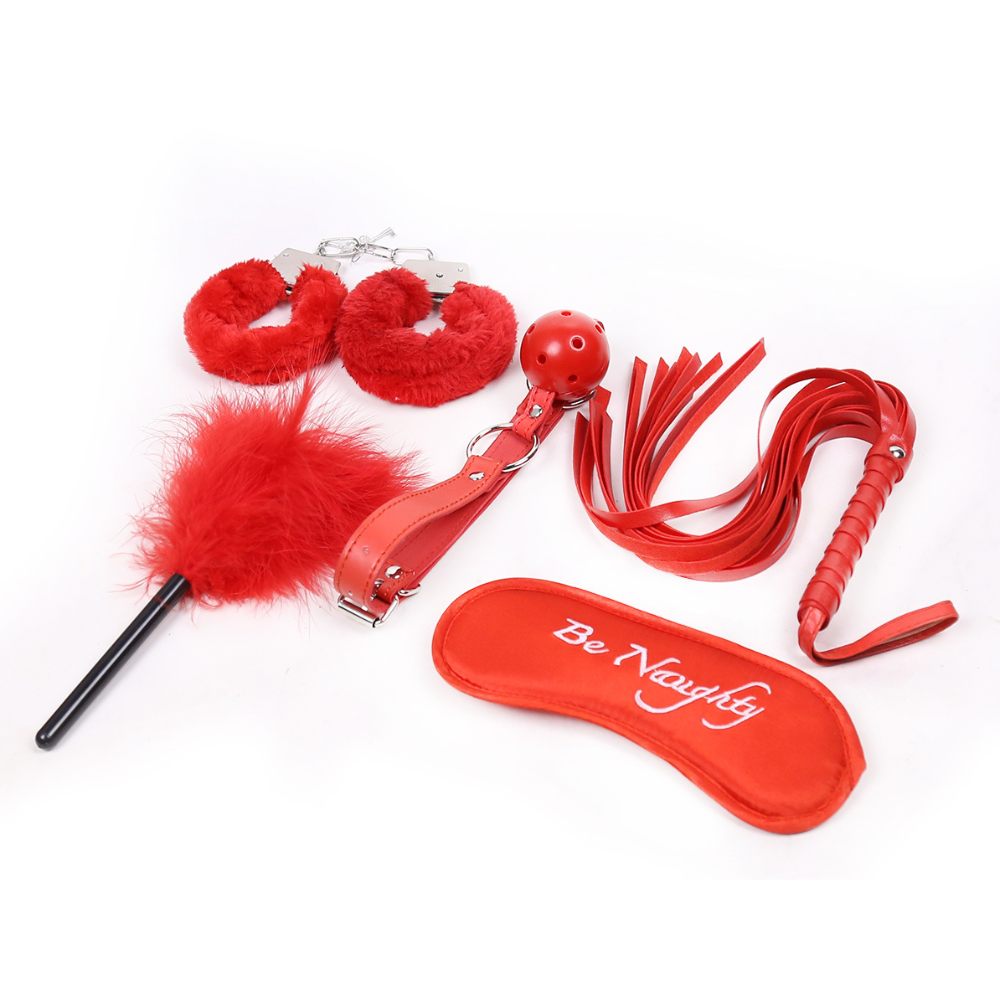 Fetish Fever 5 Delige Rood Soft Bdsm Bondage Set Cocolamar Be